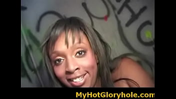 Black Babe Sucking Cock - Gloryhole Initiations 22