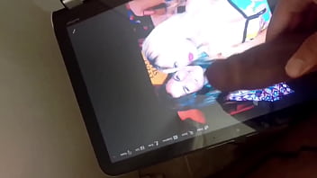 Halloween Cumshot For Bimbo In Nerd Costume