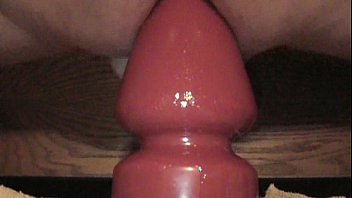 Huge Red Toy Gaping Ass