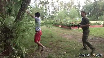 Twink Fox Gets Searched By A Patrolman - outdoor, gay, twink, daddy, assplay - Video 4773291