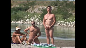 Tanned Blonde Riverside Adventure