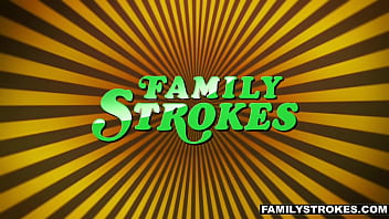 Skinny Teen Babe And Pervert Stepbro Fucking On The Couch