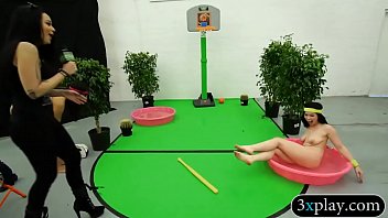 Dude Fucks Girls Twat From The Top Floor While Blindfolded