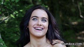 Hot Sex Kitten Gets Cumshot On Her Face Eating All The Charge
