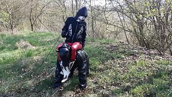 Outdoor, Riding, Boots, Latex, Cowgirl, Submissive, Fetish, Rubber, Dom, Mud, Petplay - Bdsm - 2025 - Incredible - Show - Video 4609569