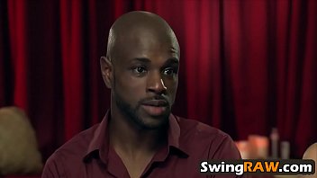 Interracial Orgy With Blowjob And Fucking In A Swingers Reality Show
