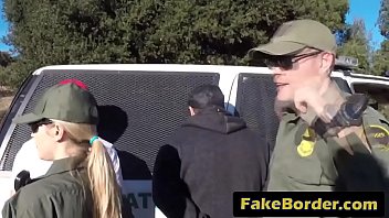 Young Sluts Are Having Nasty Outdoor Threesome By The Border