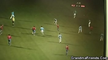 Granny Loses Bet And Gets Double Fucked