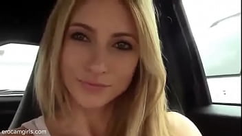 Blondy Hot Girl Gone Wild And Masturbating In The Car
