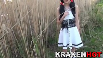Krakenhot - Submission Of A Chained Brunette Teen Outdoor