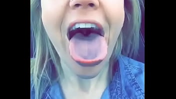 Gigantic Tongue Tease. Dream Rimjob Girl.