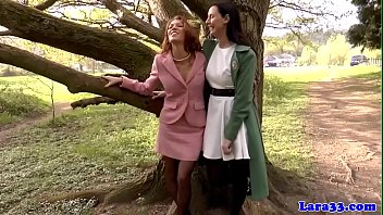 British Les Milf Queened By Babe In Stockings