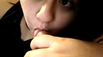 Girlfriend Blows White Cock