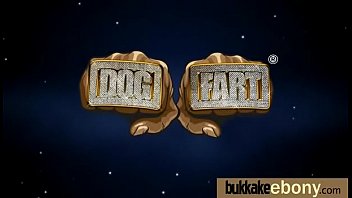 Ebony Gang Bang And Cum Feeding 9 - group, cocks, gangbang, oral, bukkake - Video 4705516