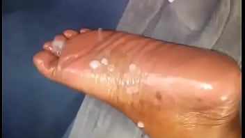 Warm Cum Droplets Squirting On S. Feet