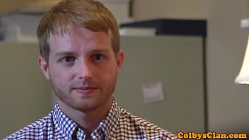 Office Jock Bangs Twink After Job Interview