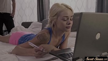 Slutty Teen Sucking And Fucking Her Stepdad