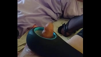 Taking An 18 Double Dildo In My Ass