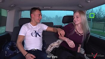 Blondie Missed Train _ Accept Help From Stranger In Van Where Fucked Hard
