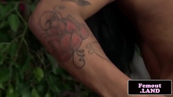 Ebony Shemale Masturbating In First Time Solo