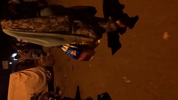 Hot Aunty In Saree On Street Big Gaand