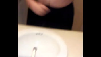 Fat Virgin Loser Ballbusting Himself With Fist