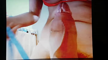 Huge Cock Shemale Measures Giant Thick Shecock