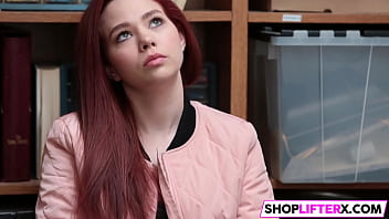 Redhead Teen Caught Red-handed - teen, hardcore, blowjob, amateur, bigcock, michaels, caught, punishment, big-cock, thief, officer, p - Video 4487834