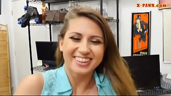 Busty Woman Sells Helmet And Railed Good