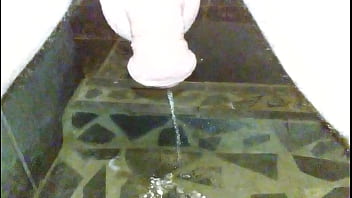 Pissing On Safari In Shower