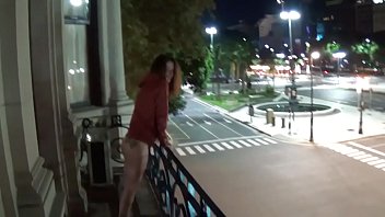 Outdoor Public Pissing From A Balcony In America - pussy, tits, outdoor, ass, closeup, hairy, masturbation, public, pissing, pee, piss, america, camill - Video 4606422
