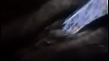 Sexy Ebony Teen Plays With Phat Pussy