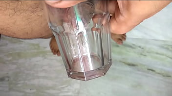 Desi Transeual Peeing In Glass Indian Shemale