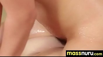 Nuru Massage Ends With A Hot Shower Fuck 8 - hardcore, massage, masseuse, nuru, nurugel - Video 4547289