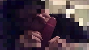 Chubby 18yo Sucking On His Purple Dildo
