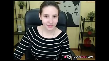 Young Girl While Chatting On Cam