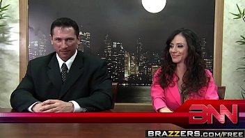 Brazzers - Big Tits At Work - Fuck The News Scene Starring Ariella Ferrera, Nikki Sexx And John Str