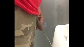 Guy Peeing Public Restroom Spy