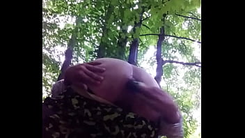 In Park: Plugging Ass With Giant Cucumber - 25 Year Old!