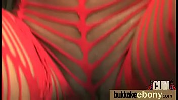Ebony Babe Sucks Too Many White Cocks 10 - interracial, blowjob, group, cocks, gangbang, oral, bukkake - Video 4588987