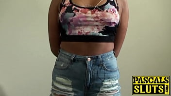 Trashy Ebony Girl Chanel Strips And Plays With Sex Toy