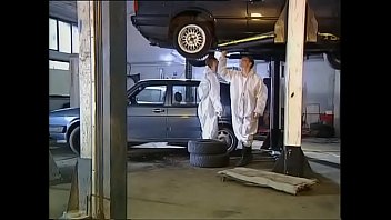 High Class Woman Screwed By Mechanics In Garage