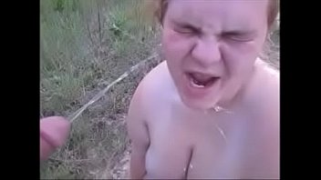 Hot Wife Gets Pissed _ Spit On While Sucking Dick Swallowing A Mouth Full Of Cum