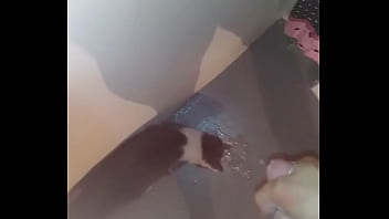 Me Jerking Off My Big White Veiny Cock And Cumming My Huge Load