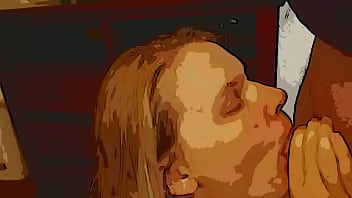 Wife On Her Knees Taking Huge Cumshot