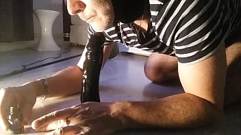 Sucking A Dildo Under P.