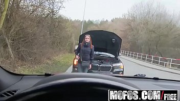 Mofos - Stranded Teens - Busty Perv Flashes Her Boobs Starring Barbara Bieber