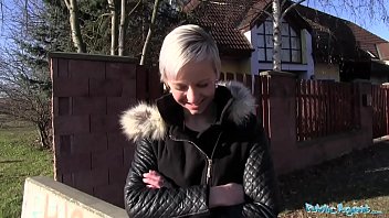 Public Agent Janie Sky Gets Her Pussy Splattered With Spunk