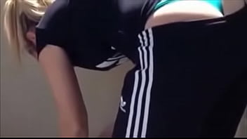 Voyeur Milf Show Thong While Cleaning