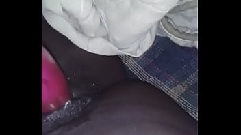 Bbw And Pink Pussy Toy While Tissue Stuck To Her Pussy